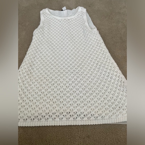WHBM White Sweater Tank, Size Small - Picture 1 of 4